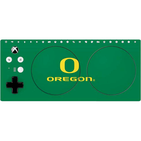 University of Oregon Yellow O with Text Xbox Adaptive Controller Skin