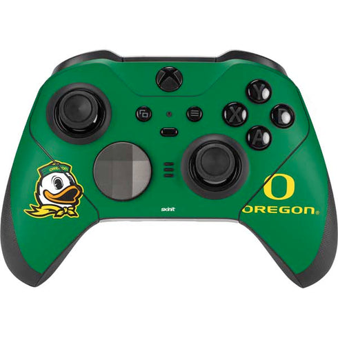 University of Oregon Yellow O with Text Xbox Elite Wireless Controller Series 2 Skin