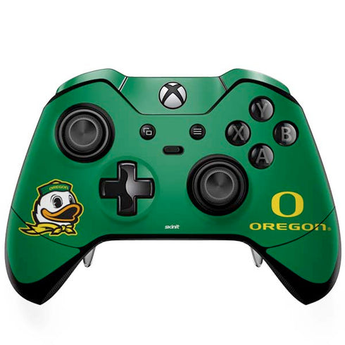 University of Oregon Yellow O with Text Xbox One Elite Controller Skin