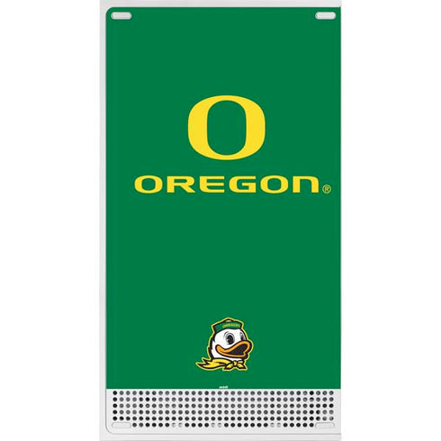 University of Oregon Yellow O with Text Xbox Series S Console Skin