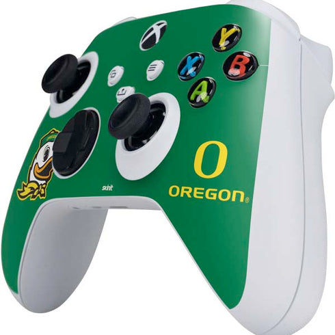 University of Oregon Yellow O with Text Xbox Series S Controller Skin