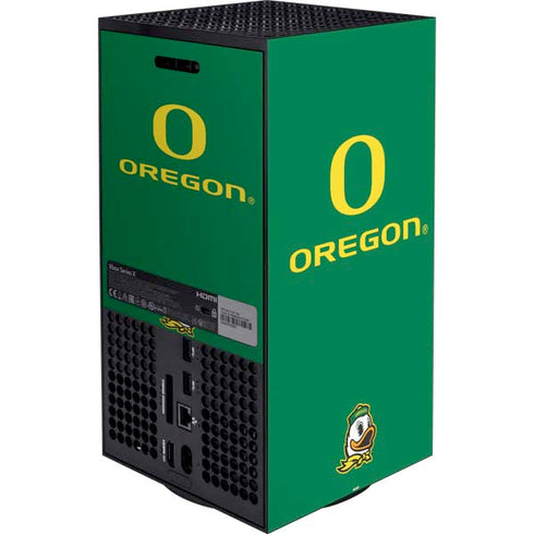 University of Oregon Yellow O with Text Xbox Series X Bundle Skin