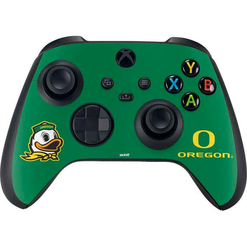 University of Oregon Yellow O with Text Xbox Series X Bundle Skin
