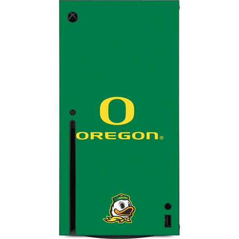 University of Oregon Yellow O with Text Xbox Series X Console Skin
