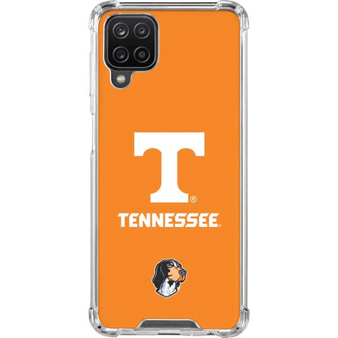 University of Tennessee-Knoxville T Logo on Orange Galaxy A12 Clear Case