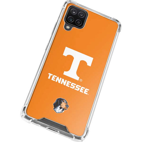 University of Tennessee-Knoxville T Logo on Orange Galaxy A12 Clear Case