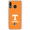 University of Tennessee-Knoxville T Logo on Orange Galaxy A20 Clear Case
