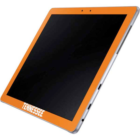 University of Tennessee-Knoxville T Logo on Orange Galaxy Book 12in Skin