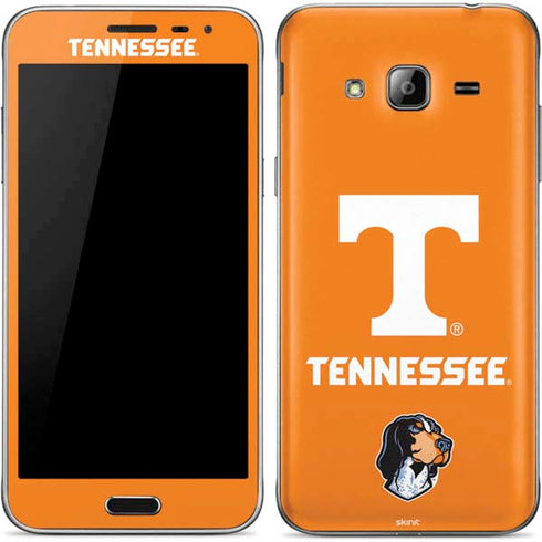 University of Tennessee-Knoxville T Logo on Orange Galaxy J3 Skin