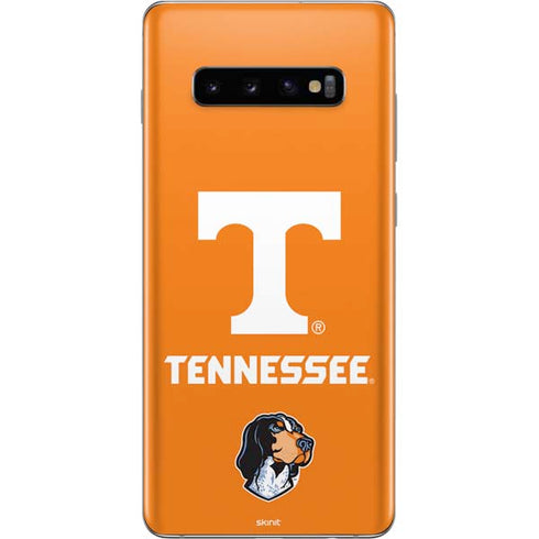 University of Tennessee-Knoxville T Logo on Orange Galaxy S10 Plus Skin