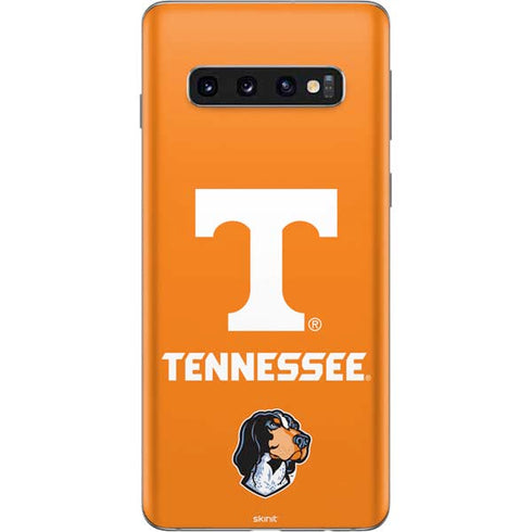 University of Tennessee-Knoxville T Logo on Orange Galaxy S10 Skin