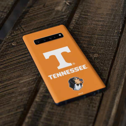 University of Tennessee-Knoxville T Logo on Orange Galaxy S10 Skin