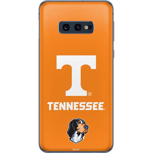 University of Tennessee-Knoxville T Logo on Orange Galaxy S10e Skin