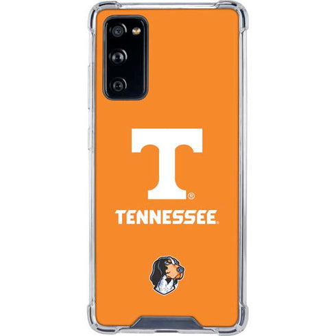 University of Tennessee-Knoxville T Logo on Orange Galaxy S20 FE Clear Case
