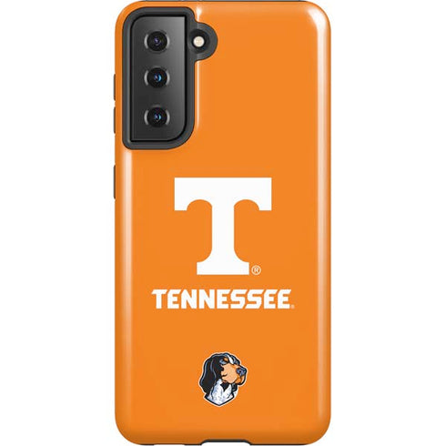 University of Tennessee-Knoxville T Logo on Orange Galaxy S21 5G Pro Case
