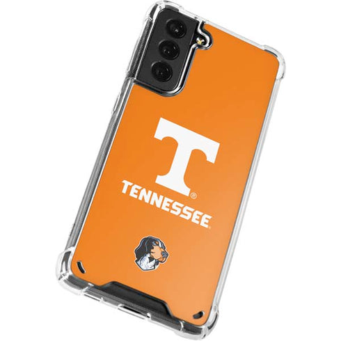 University of Tennessee-Knoxville T Logo on Orange Galaxy S21 Plus 5G Clear Case