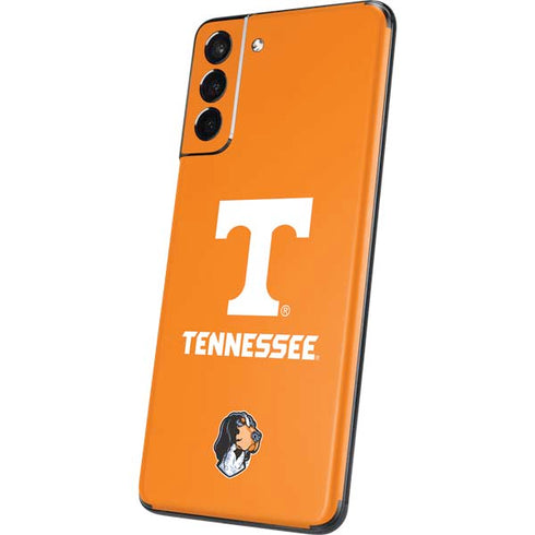 University of Tennessee-Knoxville T Logo on Orange Galaxy S21 Plus 5G Skin