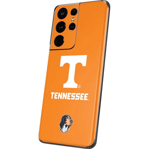 University of Tennessee-Knoxville T Logo on Orange Galaxy S21 Ultra 5G Skin