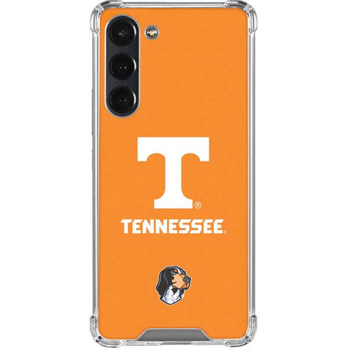 University of Tennessee-Knoxville T Logo on Orange Galaxy S23 Plus Clear Case