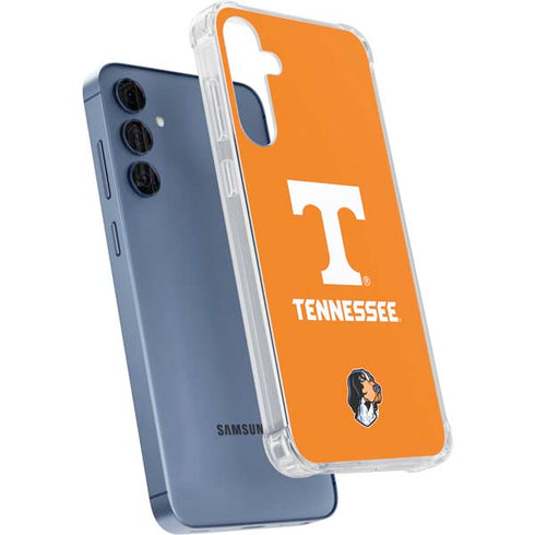 University of Tennessee-Knoxville T Logo on Orange Galaxy S24 Clear Case
