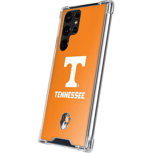 University of Tennessee-Knoxville T Logo on Orange Galaxy S24 Ultra Clear Case