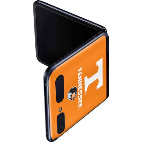 University of Tennessee-Knoxville T Logo on Orange Galaxy Z Flip Skin