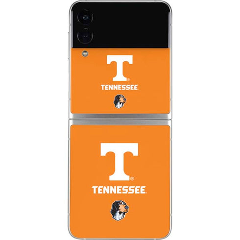 University of Tennessee-Knoxville T Logo on Orange Galaxy Z Flip3 5G Skin