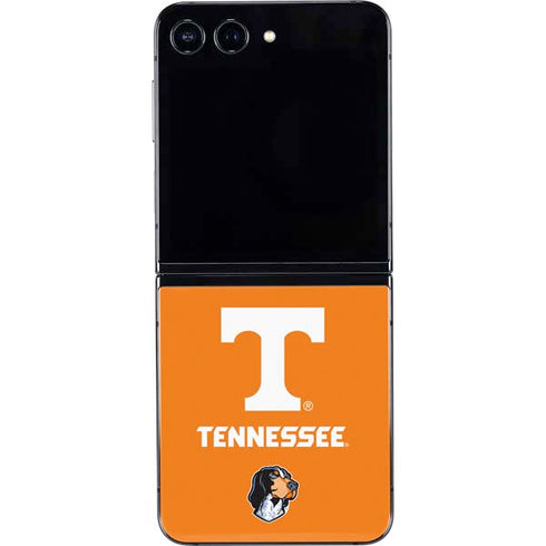 University of Tennessee-Knoxville T Logo on Orange Galaxy Z Flip5 5G Skin