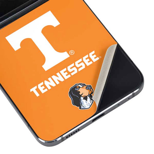 University of Tennessee-Knoxville T Logo on Orange Galaxy Z Flip5 5G Skin