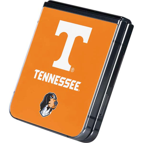University of Tennessee-Knoxville T Logo on Orange Galaxy Z Flip5 5G Skin