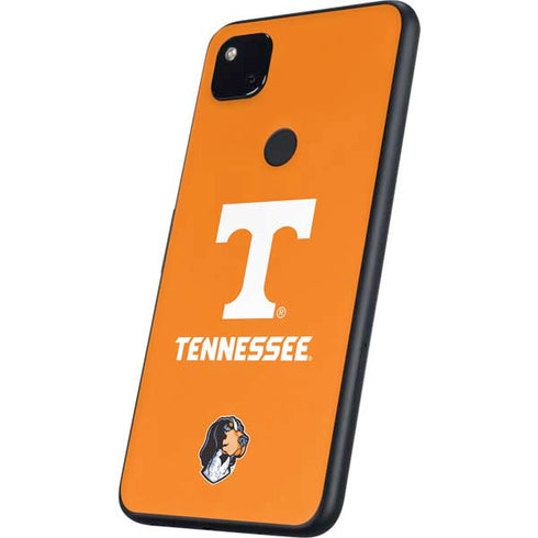 University of Tennessee-Knoxville T Logo on Orange Google Pixel 4a Skin