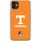 University of Tennessee-Knoxville T Logo on Orange iPhone 11 Clear Case