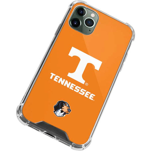 University of Tennessee-Knoxville T Logo on Orange iPhone 11 Pro Max Clear Case