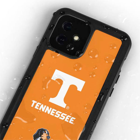 University of Tennessee-Knoxville T Logo on Orange iPhone 12 Mini Waterproof Case