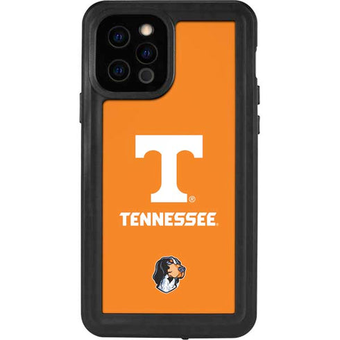 University of Tennessee-Knoxville T Logo on Orange iPhone 12 Pro Waterproof Case