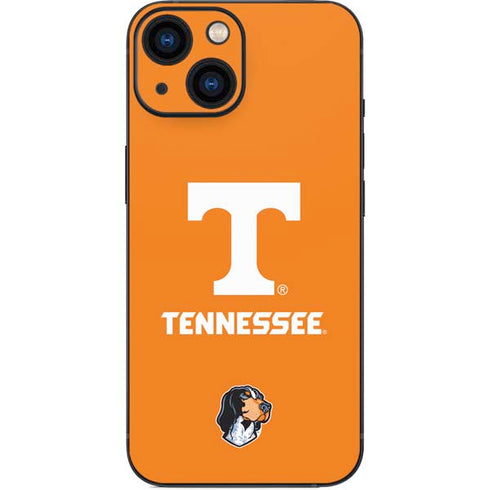 University of Tennessee-Knoxville T Logo on Orange iPhone 13 Mini Skin