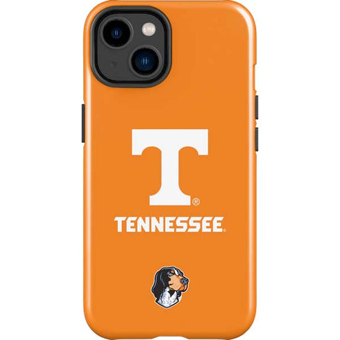 University of Tennessee-Knoxville T Logo on Orange iPhone 15 Plus Impact Case