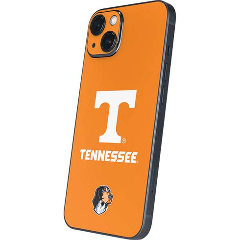 University of Tennessee-Knoxville T Logo on Orange iPhone 15 Plus Skin