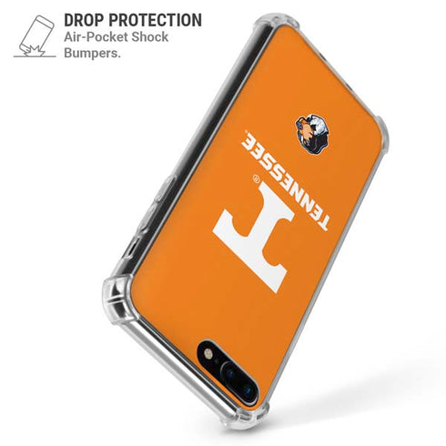 University of Tennessee-Knoxville T Logo on Orange iPhone 7/8 Plus Clear Case