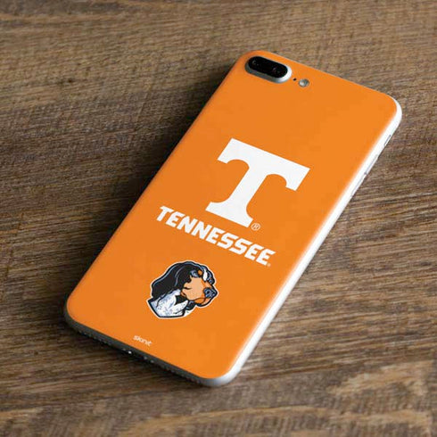 University of Tennessee-Knoxville T Logo on Orange iPhone 8 Plus Skin