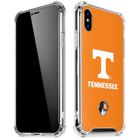 University of Tennessee-Knoxville T Logo on Orange iPhone XS Max Clear Case
