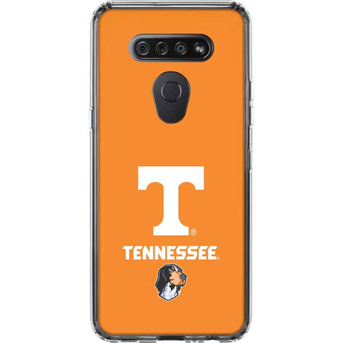 University of Tennessee-Knoxville T Logo on Orange LG K51/Q51 Clear Case