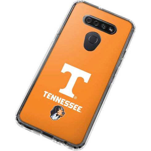 University of Tennessee-Knoxville T Logo on Orange LG K51/Q51 Clear Case