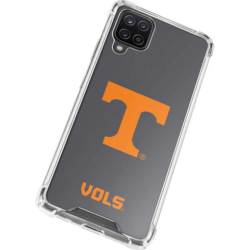 University of Tennessee-Knoxville T Logo Vols on Gray Galaxy A12 Clear Case