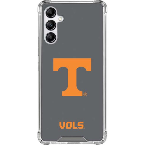 University of Tennessee-Knoxville T Logo Vols on Gray Galaxy A14 5G Clear Case