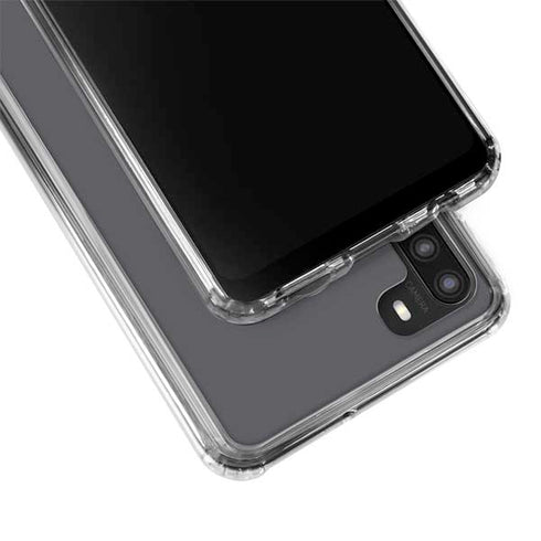 University of Tennessee-Knoxville T Logo Vols on Gray Galaxy A21 Clear Case