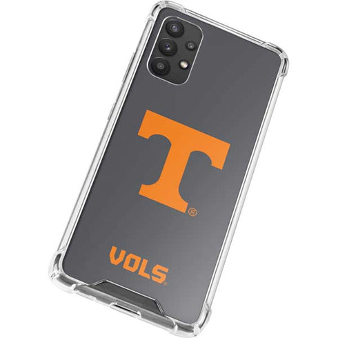 University of Tennessee-Knoxville T Logo Vols on Gray Galaxy A32 5G Clear Case