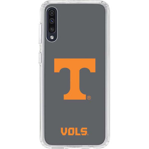 University of Tennessee-Knoxville T Logo Vols on Gray Galaxy A50 Clear Case