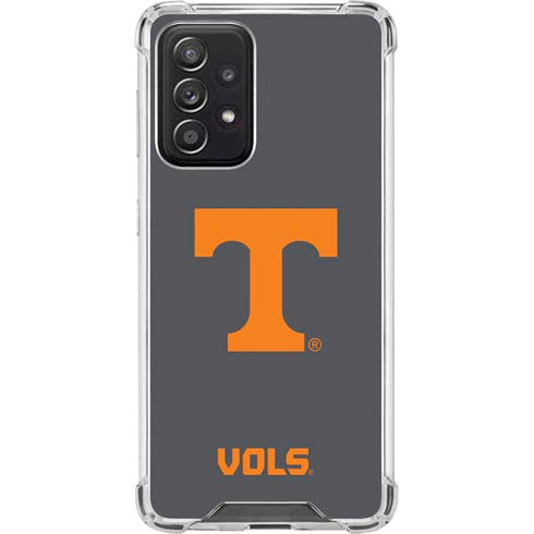 University of Tennessee-Knoxville T Logo Vols on Gray Galaxy A52 5G Clear Case