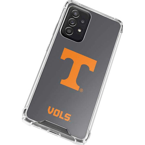 University of Tennessee-Knoxville T Logo Vols on Gray Galaxy A52 5G Clear Case